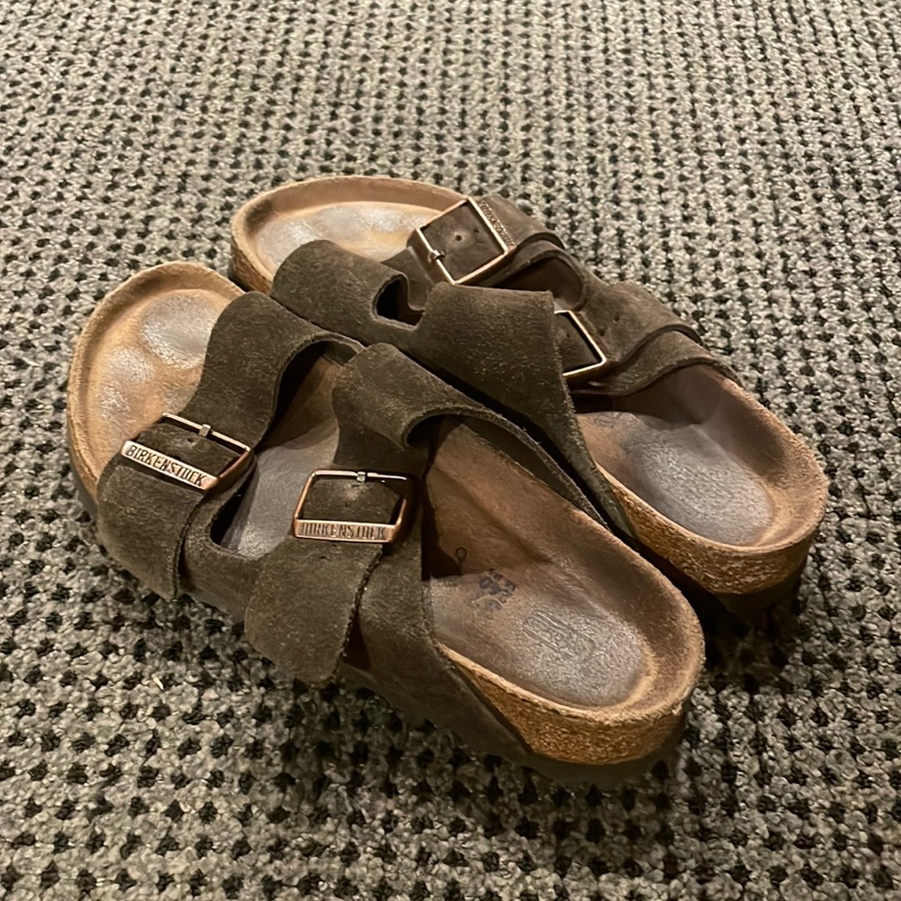 Birkenstock Arizona Soft Footbed - Mocha Suede (unisex)